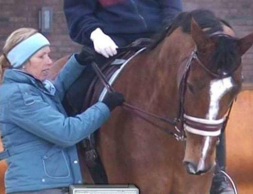Anky van Grunsven teaching a student how to ride with Rollkur