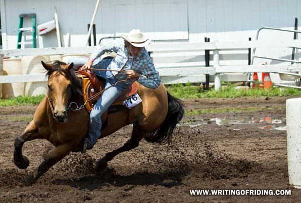 Working horses on slick footing can be dangerous at normal paces, but to run a barrel horse on the same and think it accidental the horse falls on it is just fool ignorance.